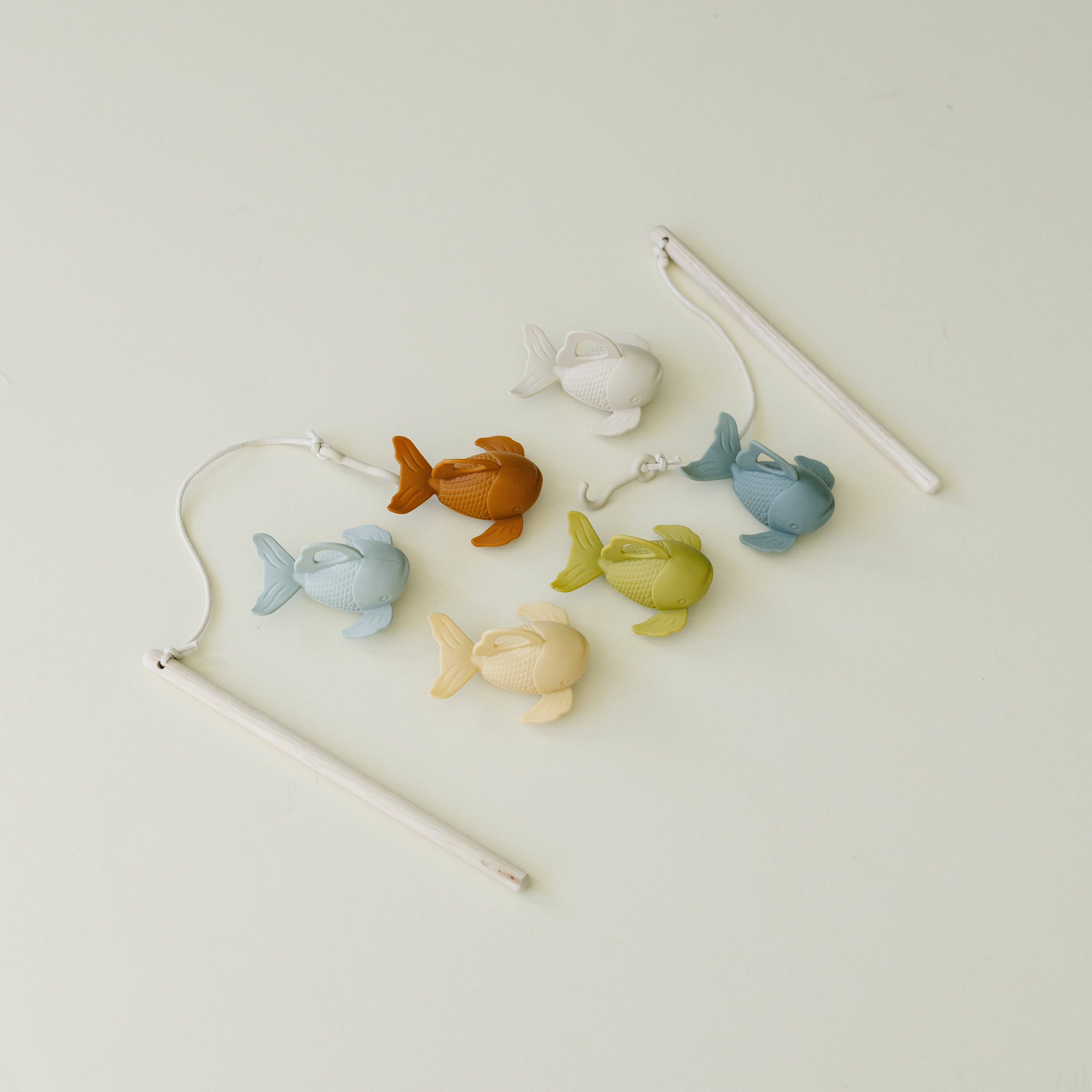 Silicone and Wood Fishing Play Set | Easter Basket Stuffer