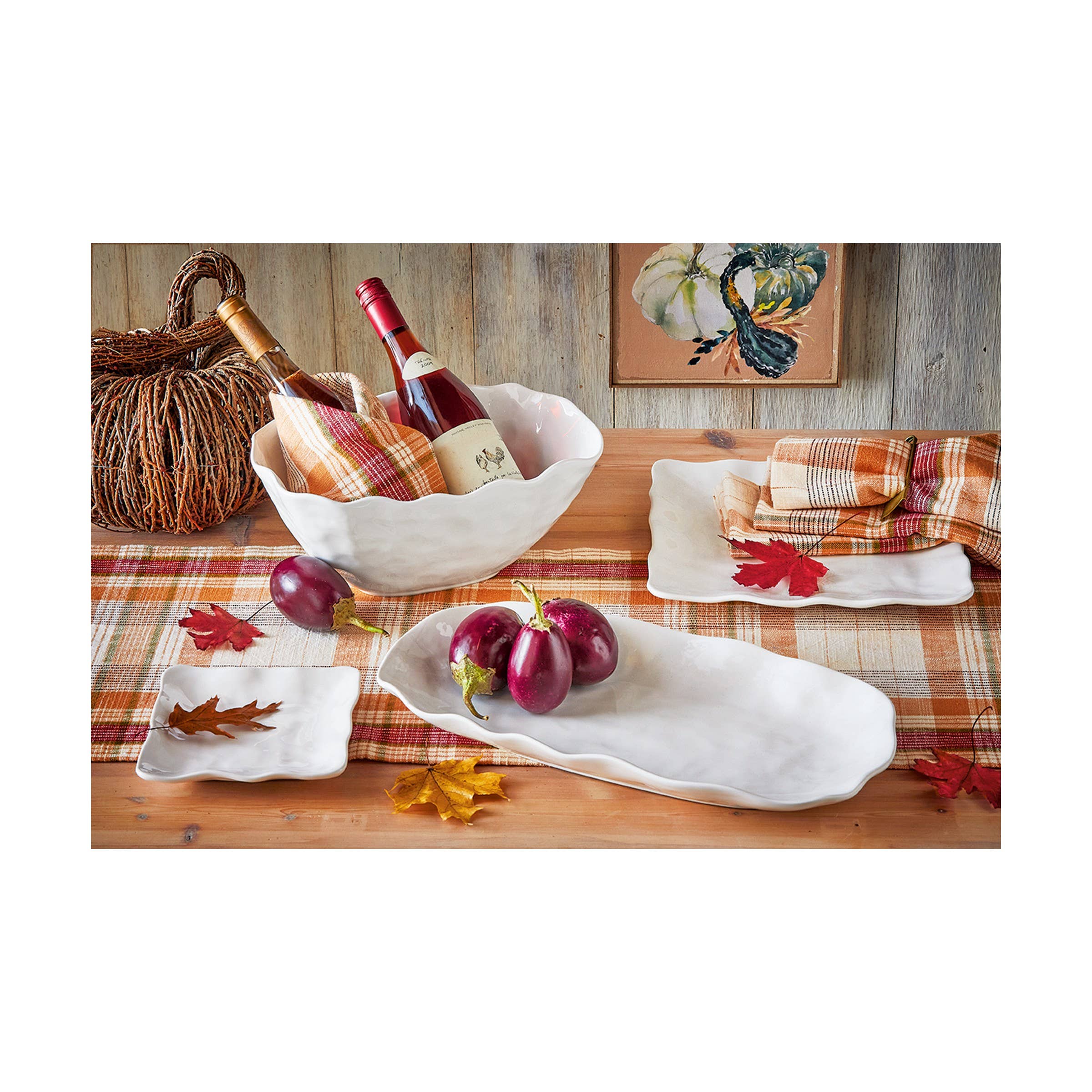 Formoso Rectangular Platter - White