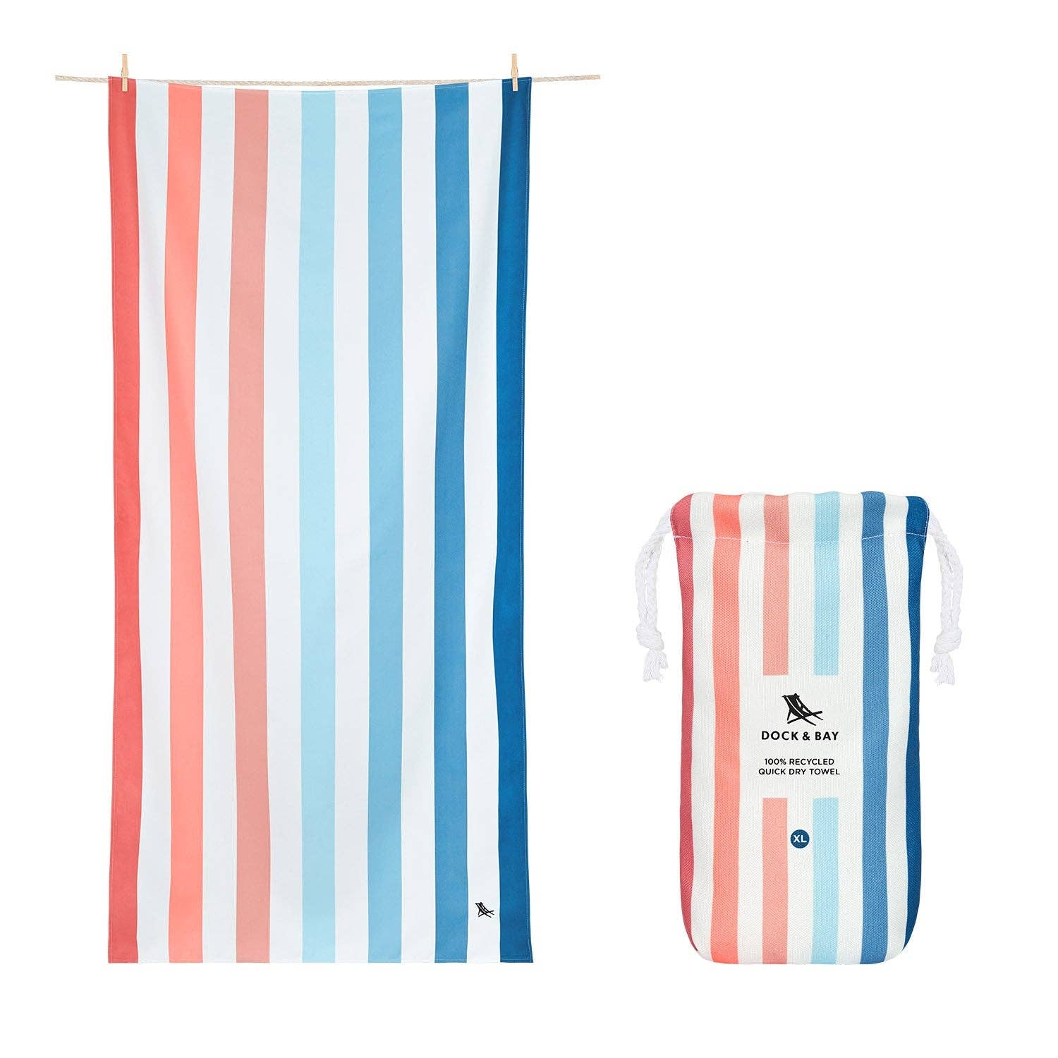 Dock & Bay Quick Dry Towels - Sand to Sea: Large (63x35")