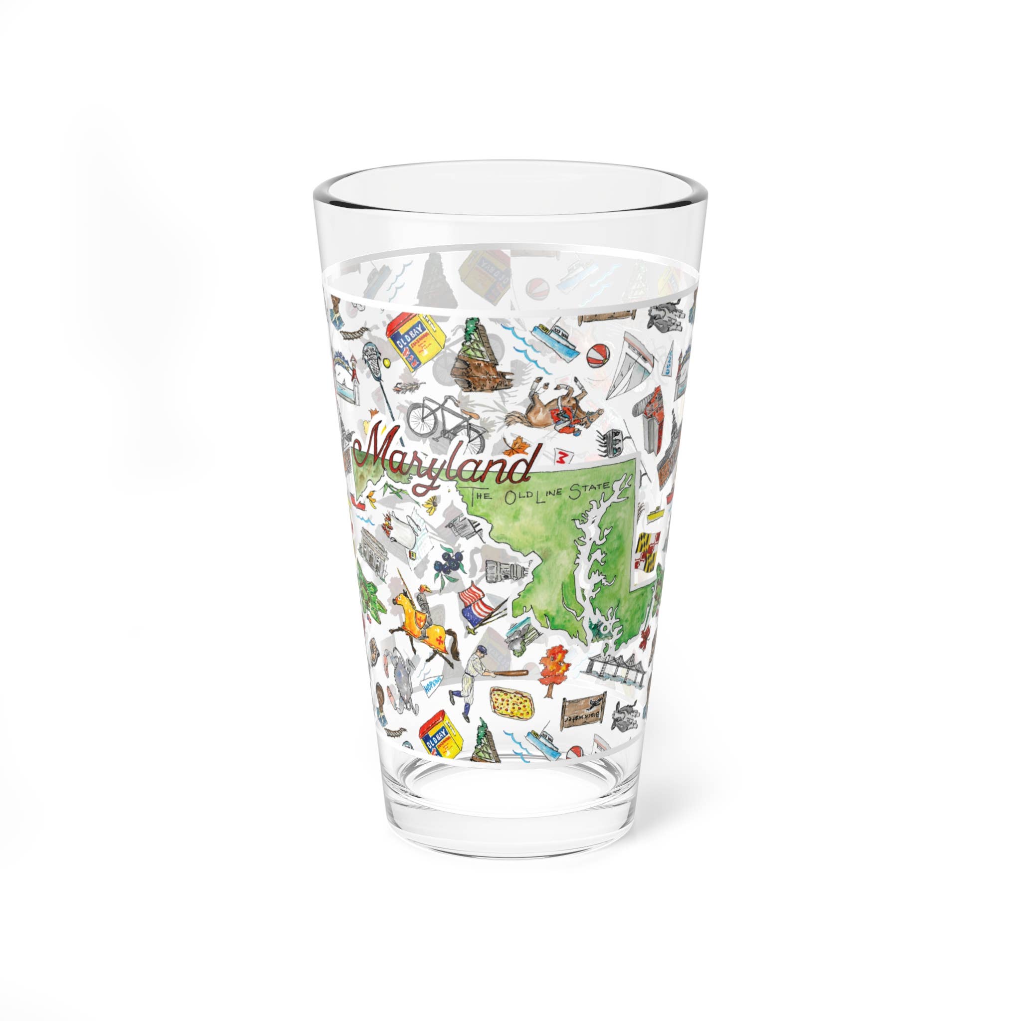 Pippa Maryland Pint Glass &amp; Insulated Tumbler: Glass
