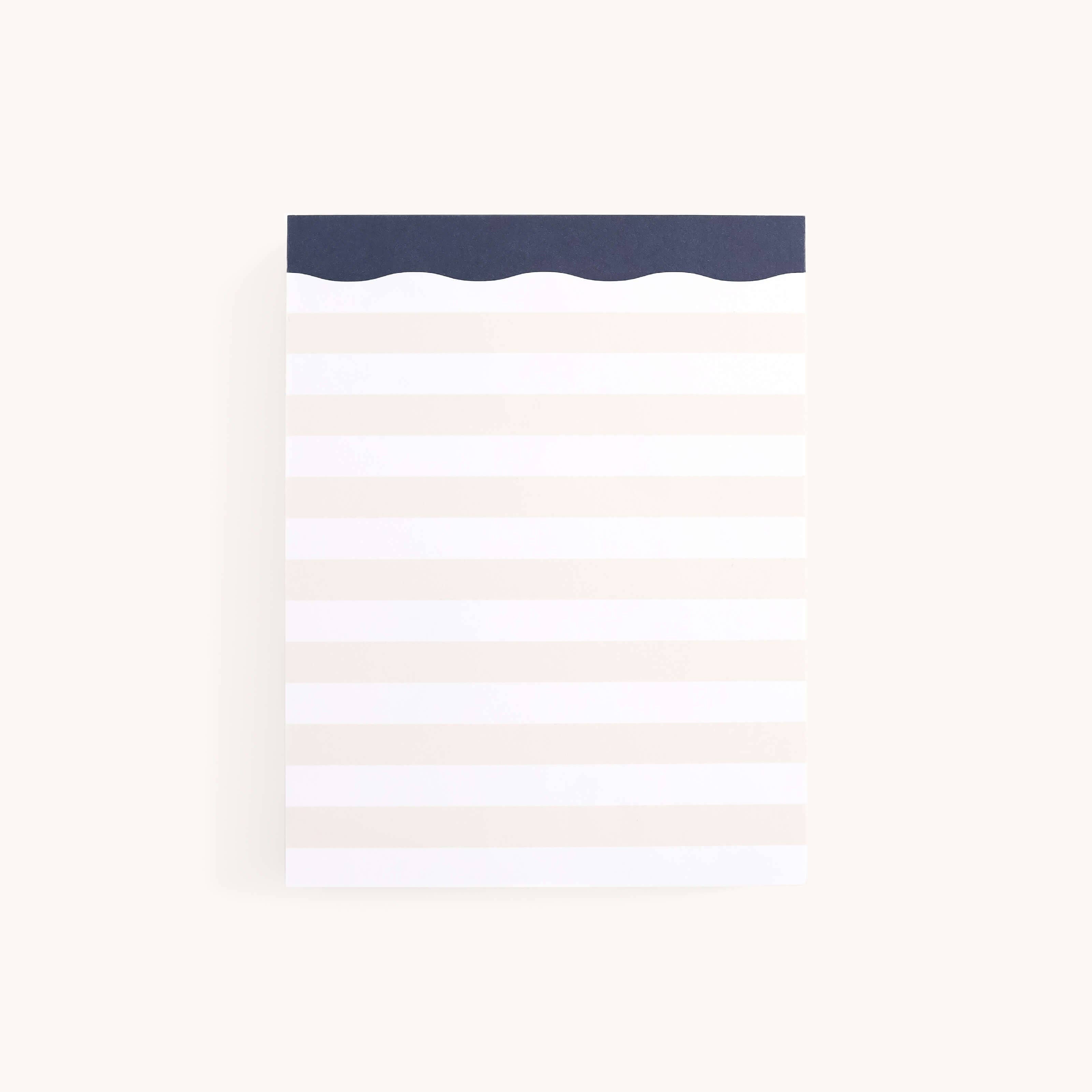 Notepad, Cream Stripes