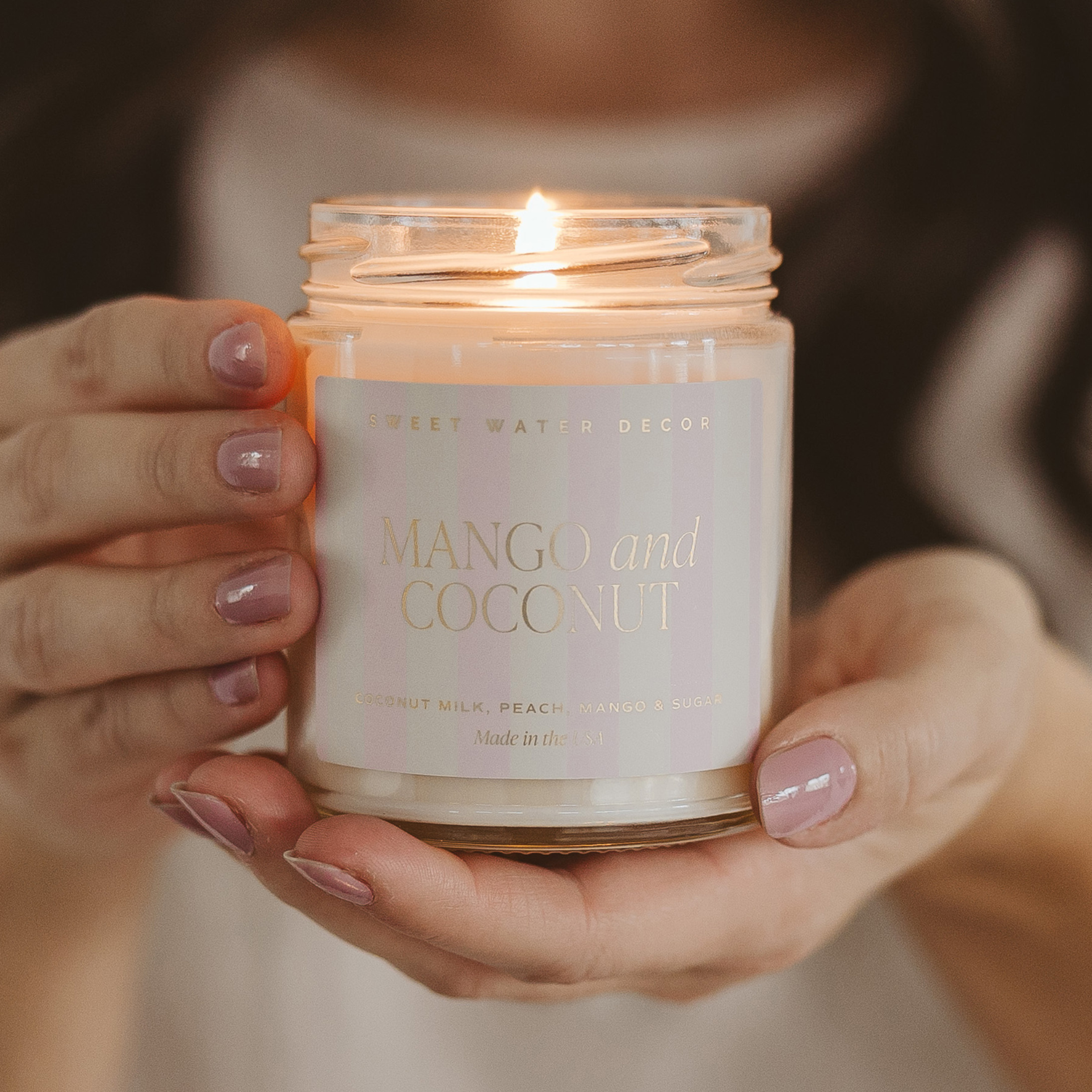 Mango and Coconut Soy Candle - Coastal Home Decor | Magothy Market