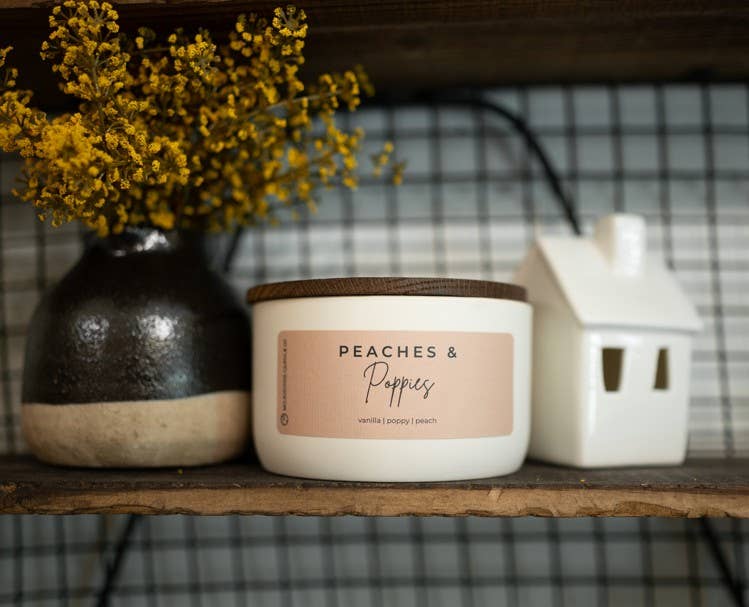 Peaches & Poppies | 10 oz Candle