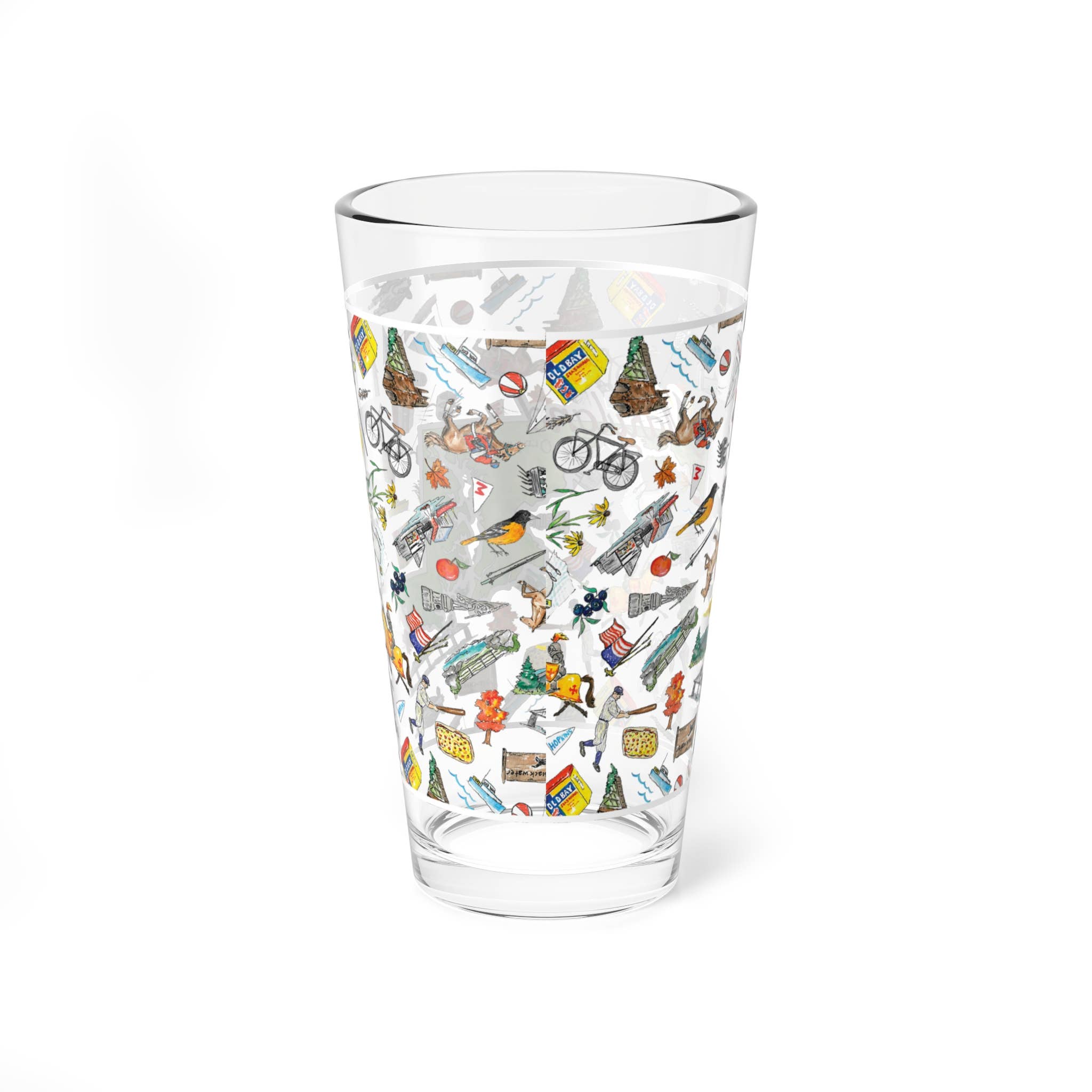 Pippa Maryland Pint Glass & Insulated Tumbler: Glass
