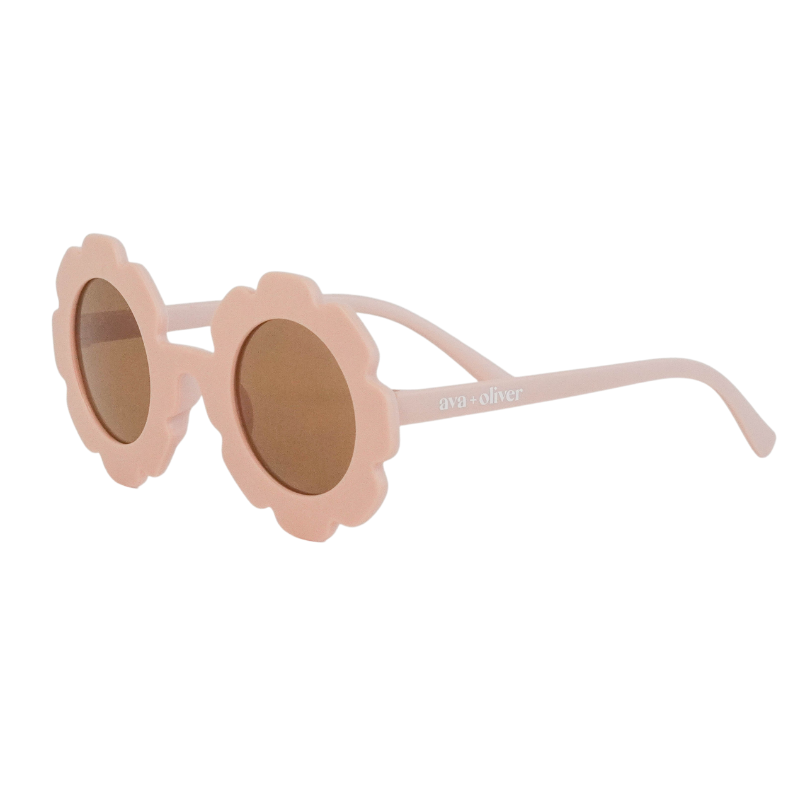 Kids Sunglasses: Cream Flower
