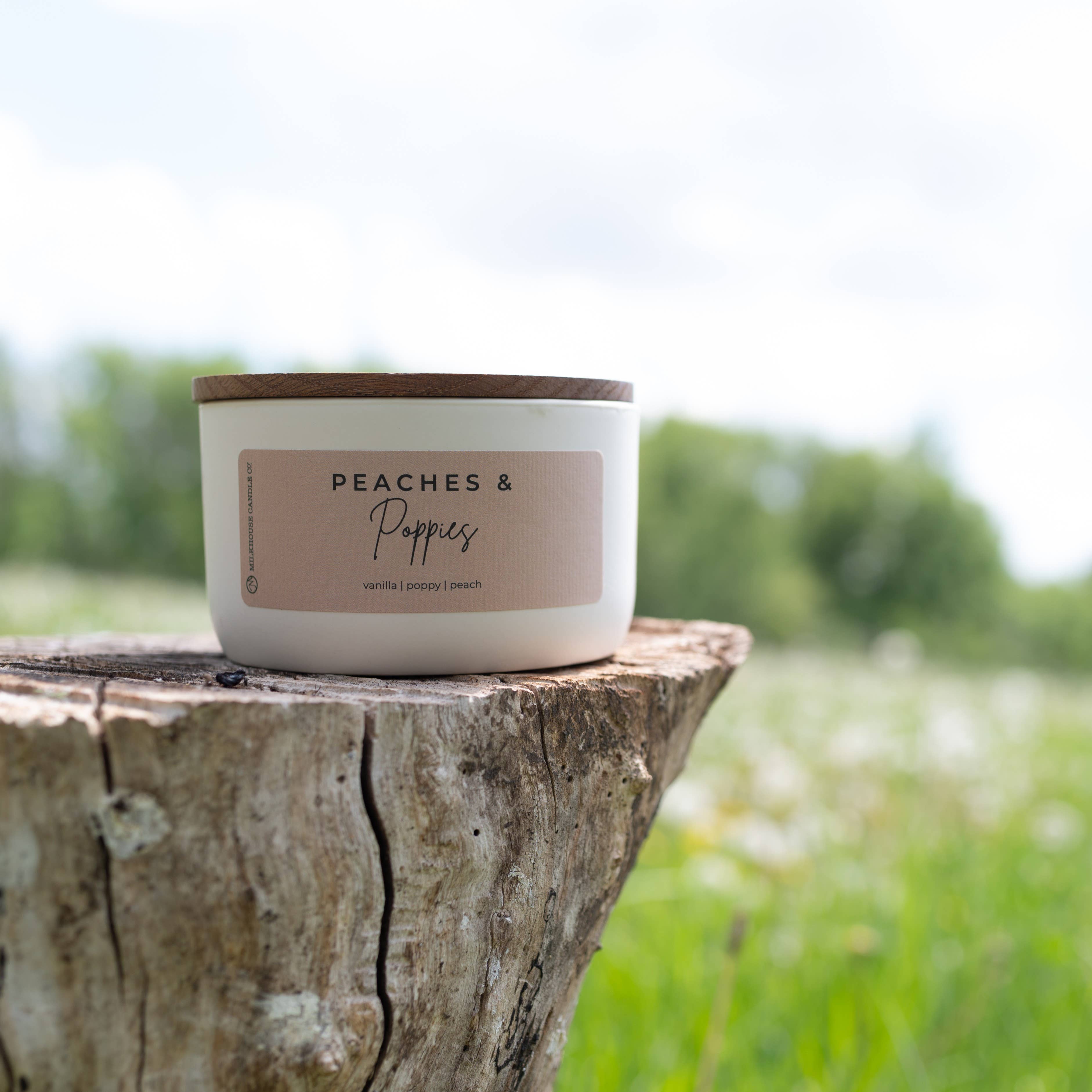 Peaches & Poppies | 10 oz Candle