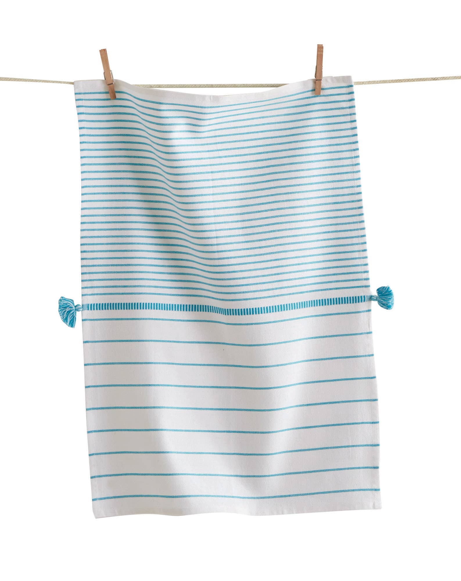 Beach Stripe Dishtowel - Aqua