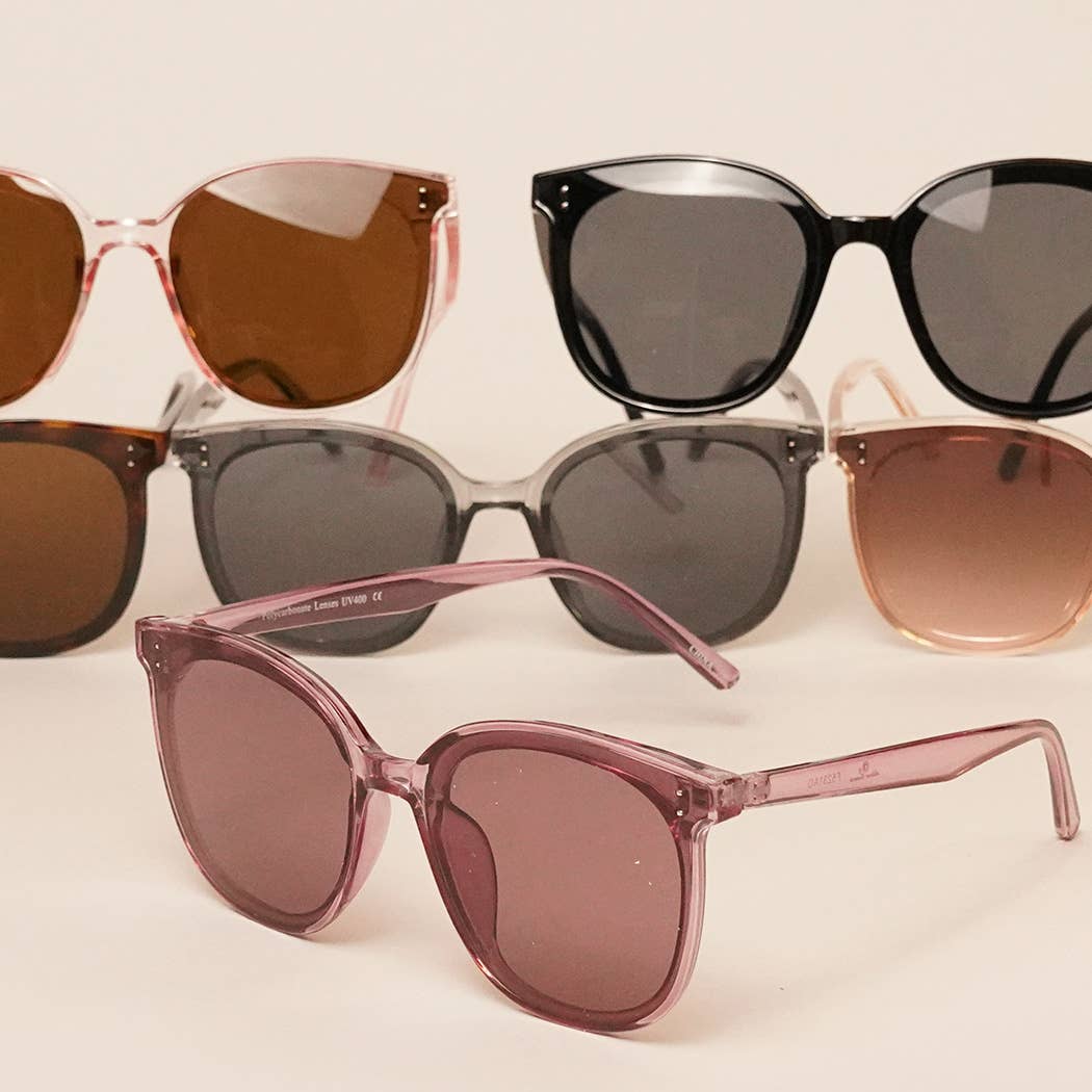 Oversized Butterfly Gradient Sunglasses: 12 ASSORTED COLOR / One Size