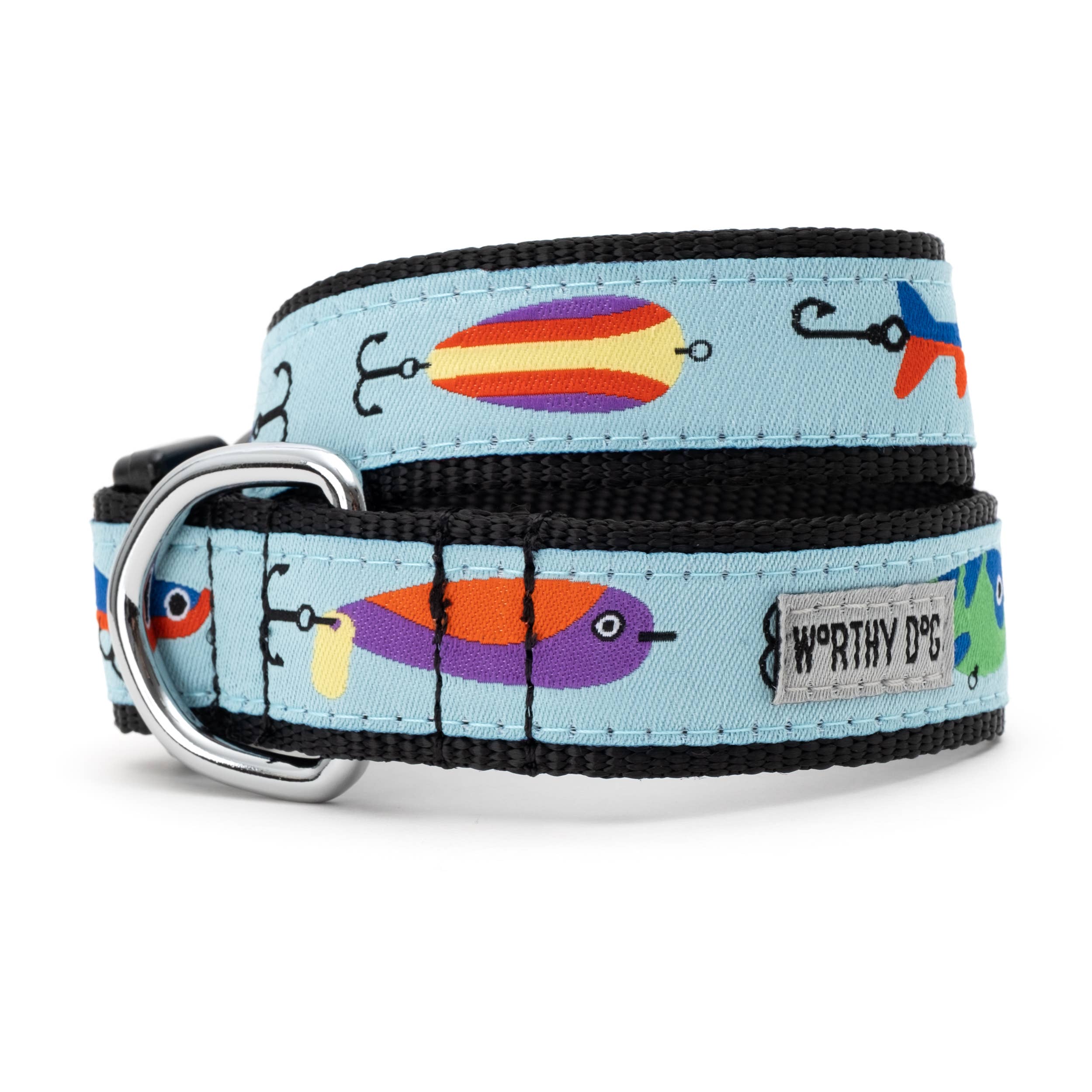 Gone Fishin' Collar: Blue / Large