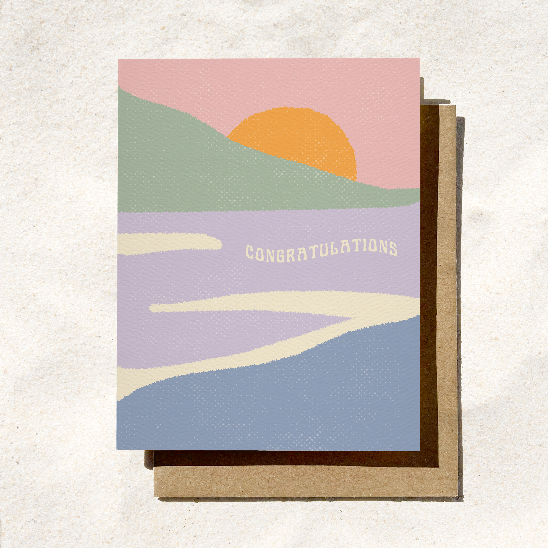 Congratulations Card | Summer Congrats Card | Coastal Beach