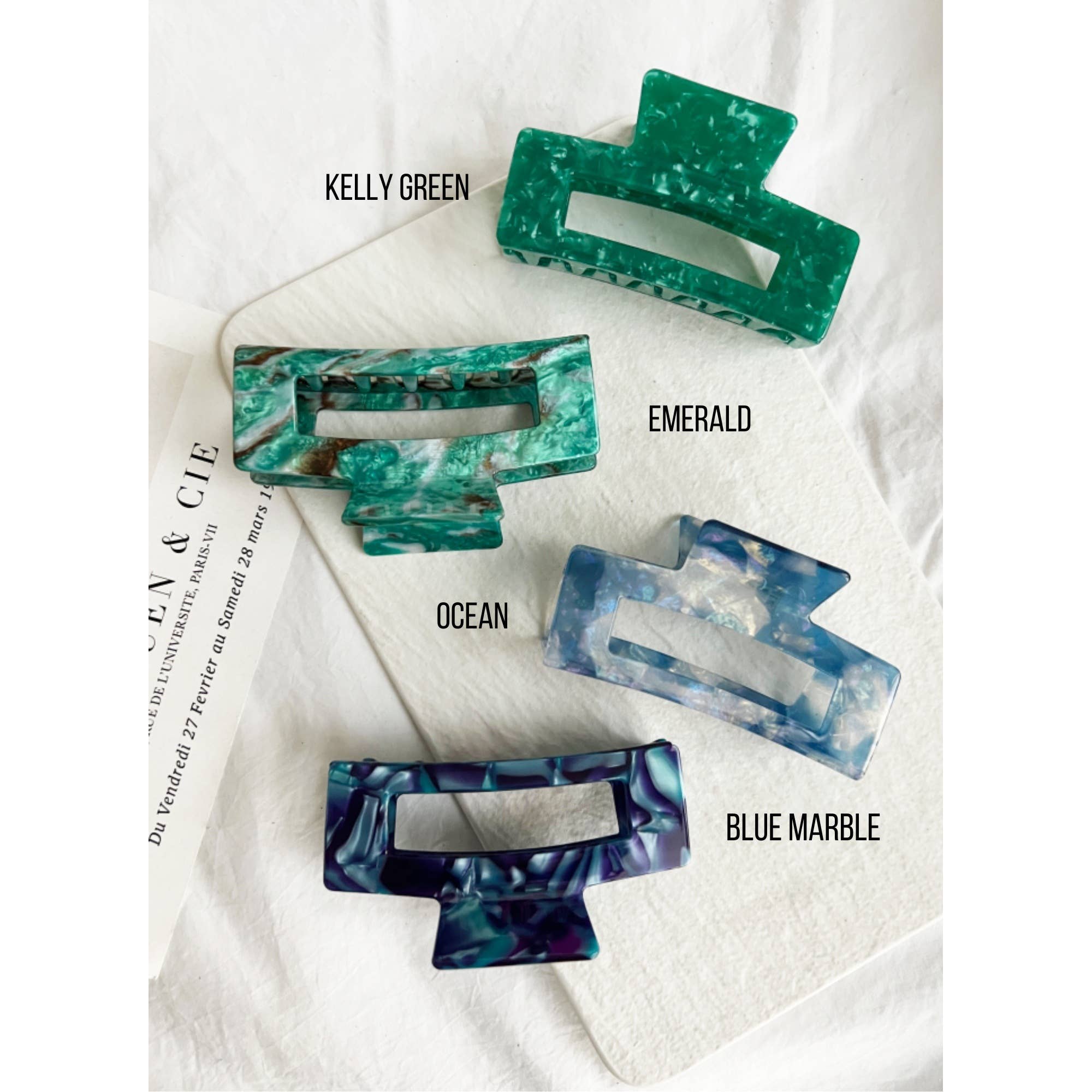 Jumbo 4-Inch Acetate Hair Claw - BETTY: CAPPUCCINO / ONE SIZE