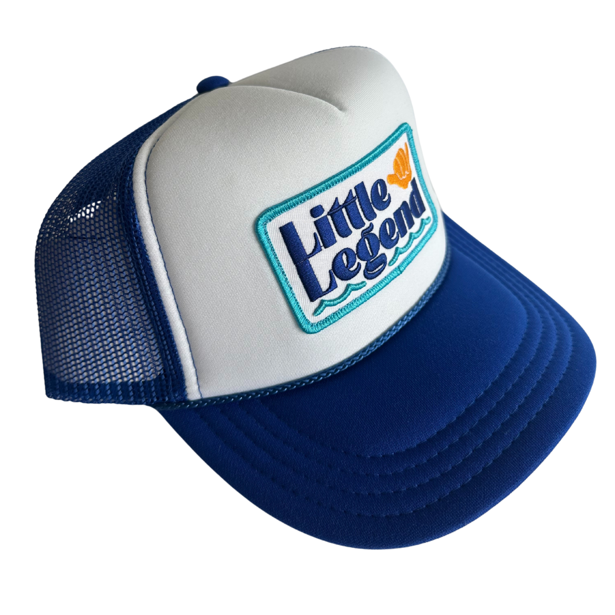 Little Legend Kids Trucker Hat: Royal/White
