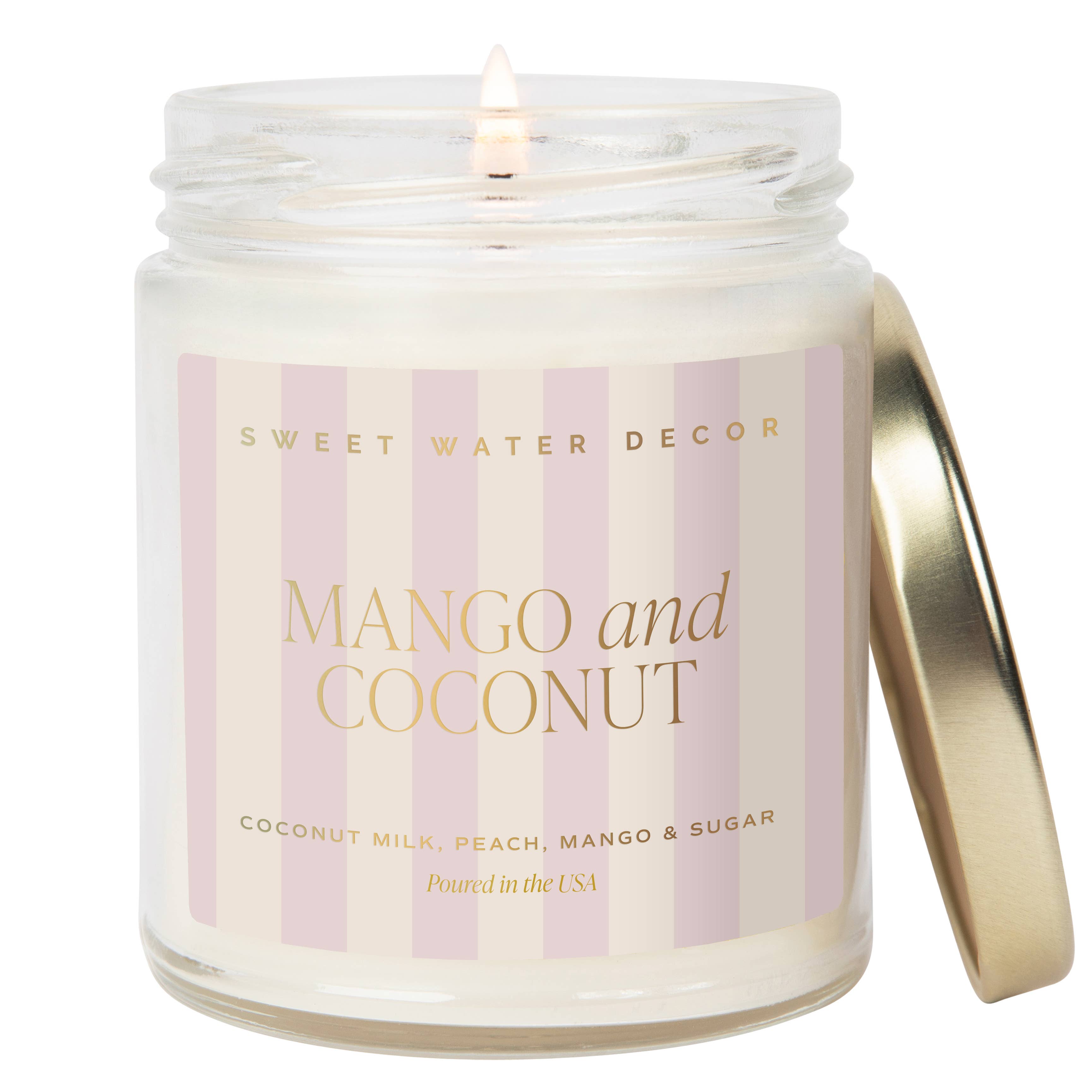 Mango and Coconut 9 oz Soy Candle