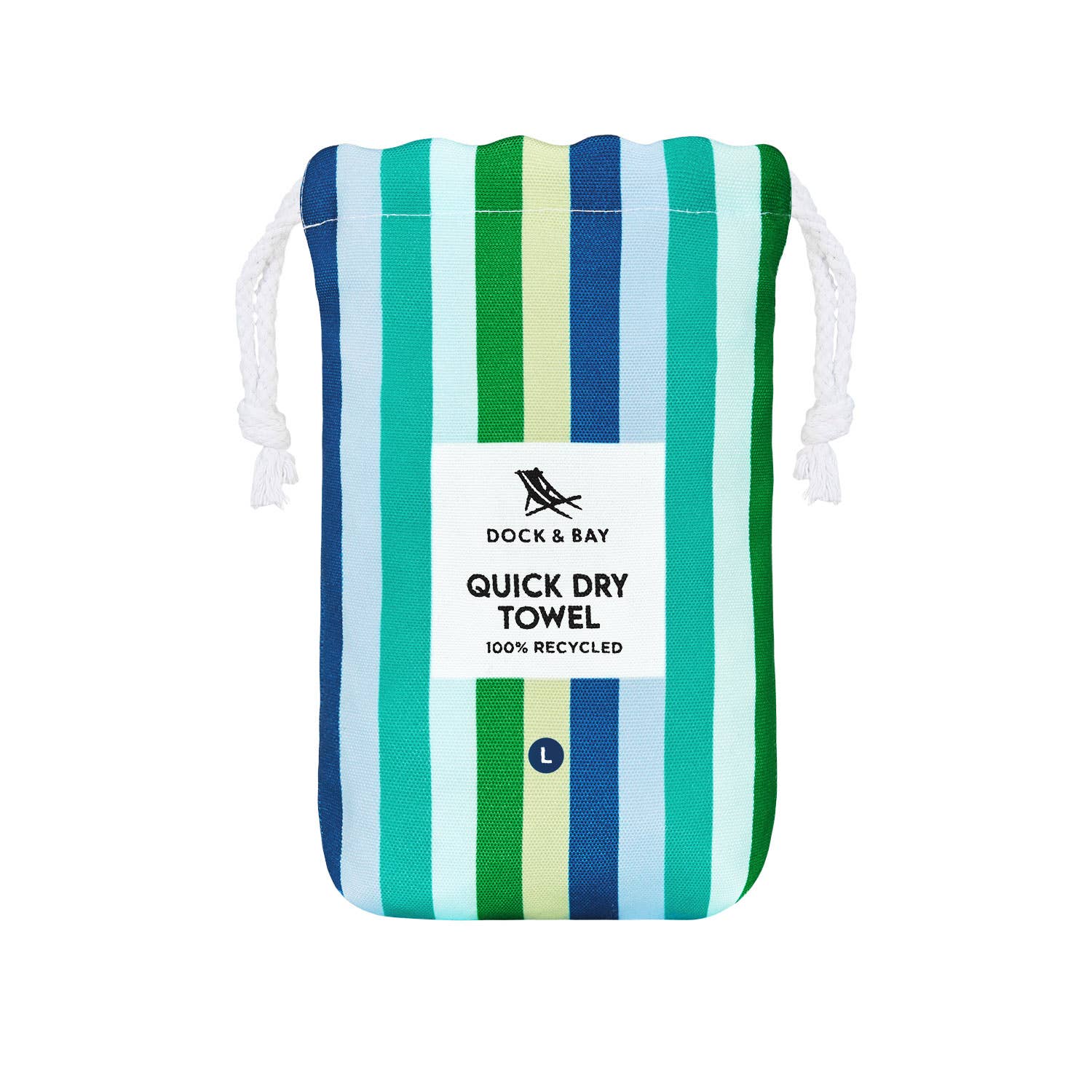 Dock & Bay Quick Dry Towels - Summer - Cool Lagoon: Large (160x90cm)