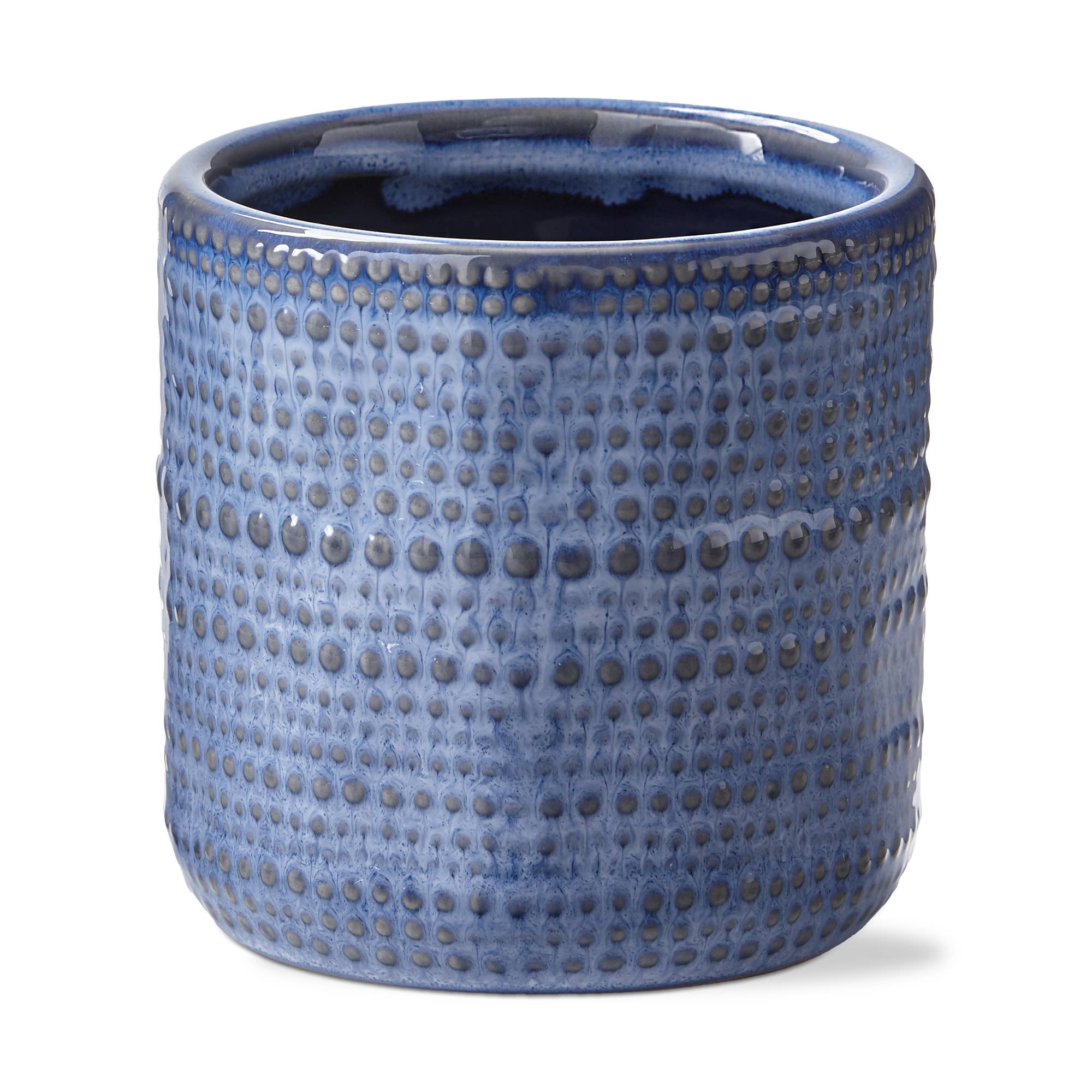 Dottie Planter - Blue: Blue / Stoneware / No Pattern