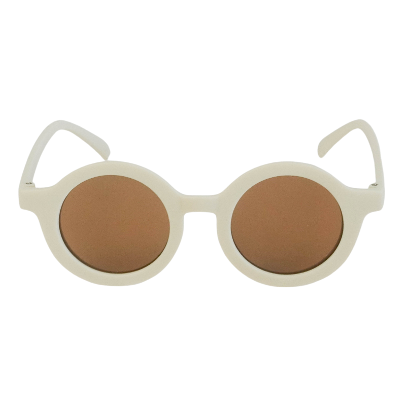 Kids Sunglasses: Cream Round