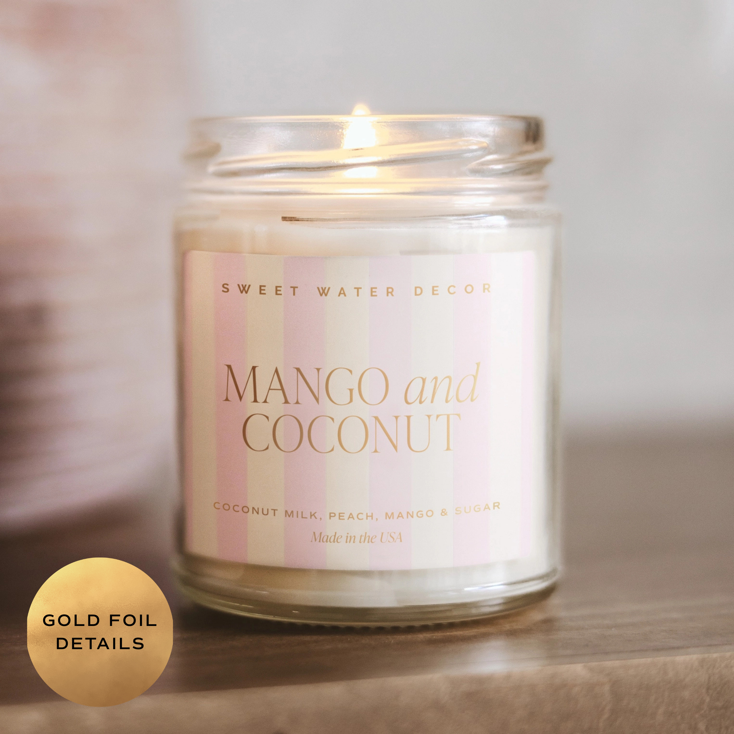 Mango and Coconut Soy Candle - Coastal Home Decor | Magothy Market