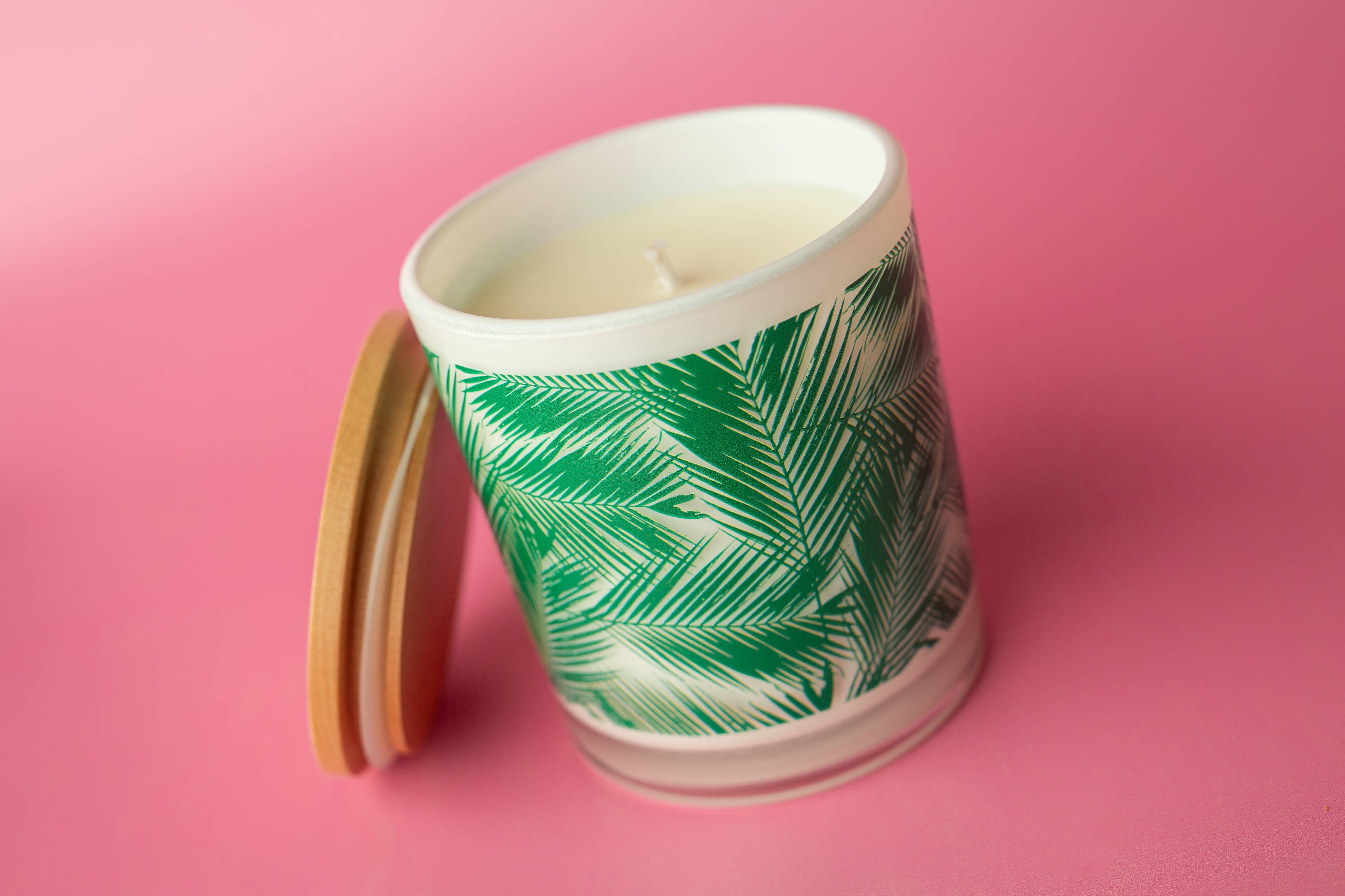 Palm Leaf Soy Candle: Sea Salt