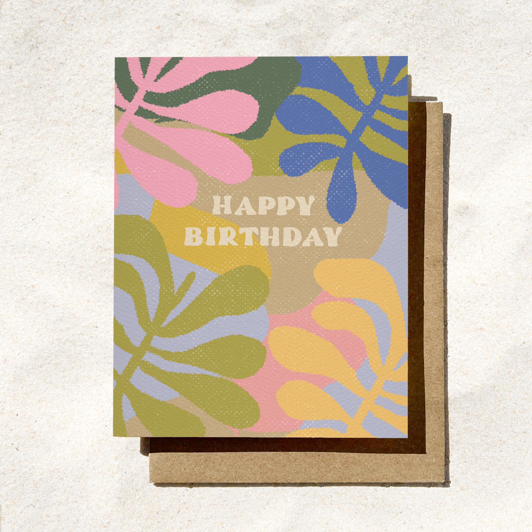 Floral Happy Birthday Card | Spring Birthday | Colorful Card