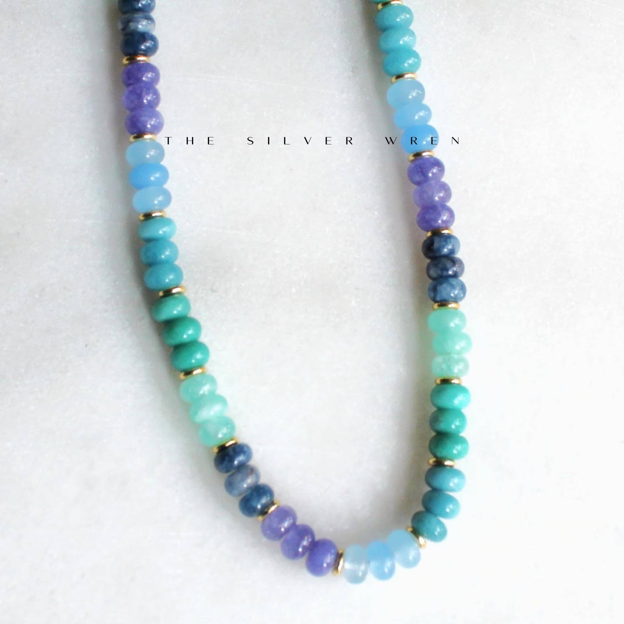 Ocean Stone Necklace: 17 inch