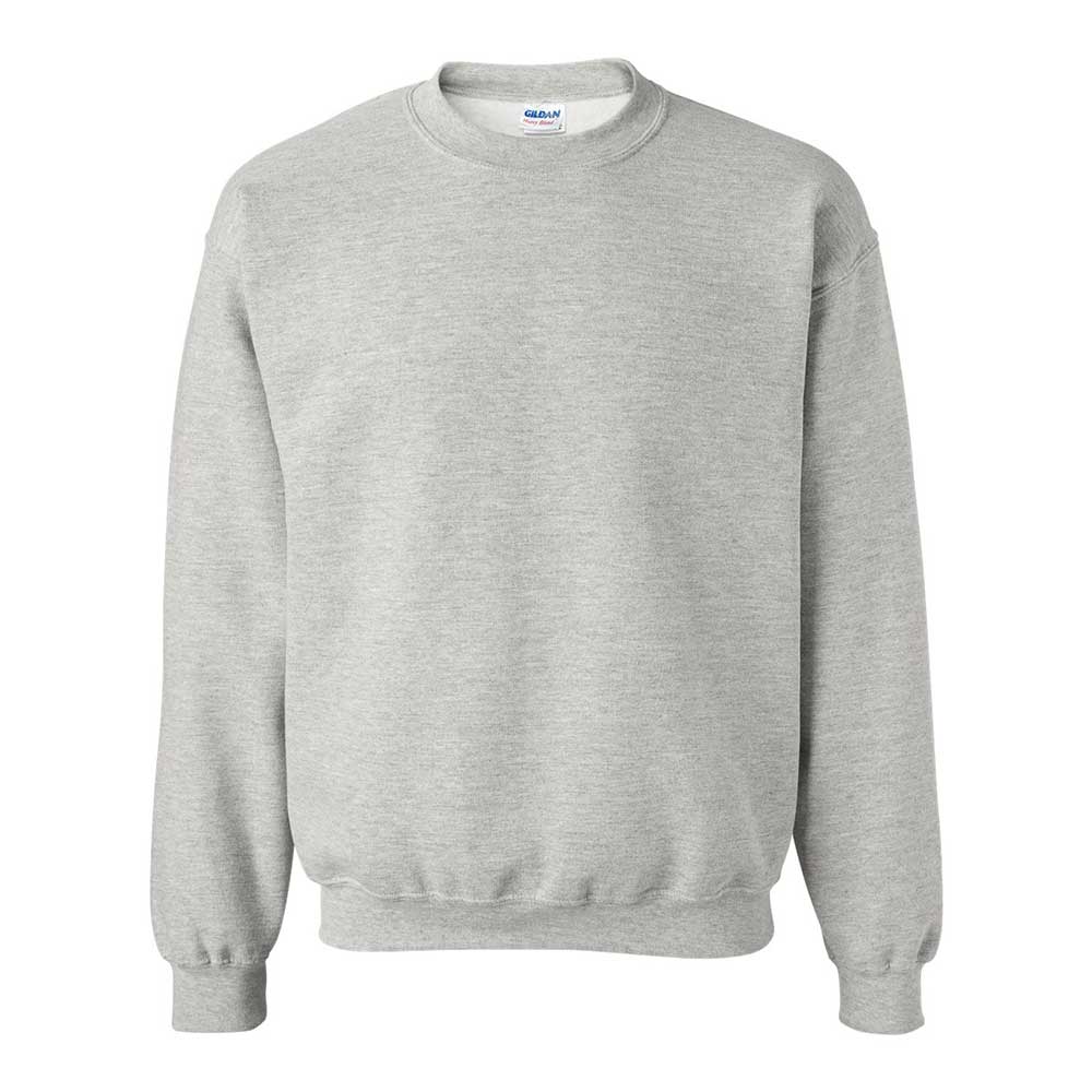 Embroidered USA Bow and Scallop Crewneck Sweatshirt: Ash / S