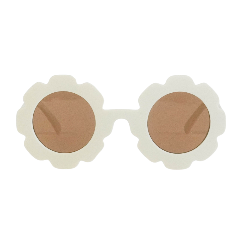 Kids Sunglasses: Cream Flower