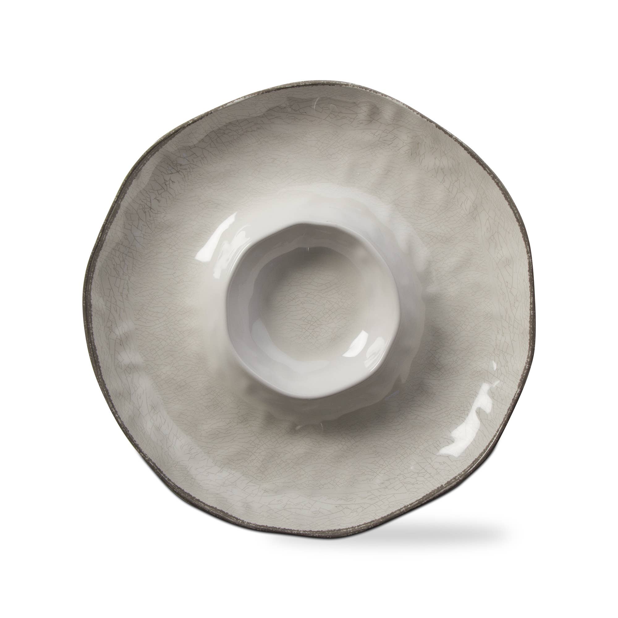 Veranda Melamine Chip and Dip - Ivory