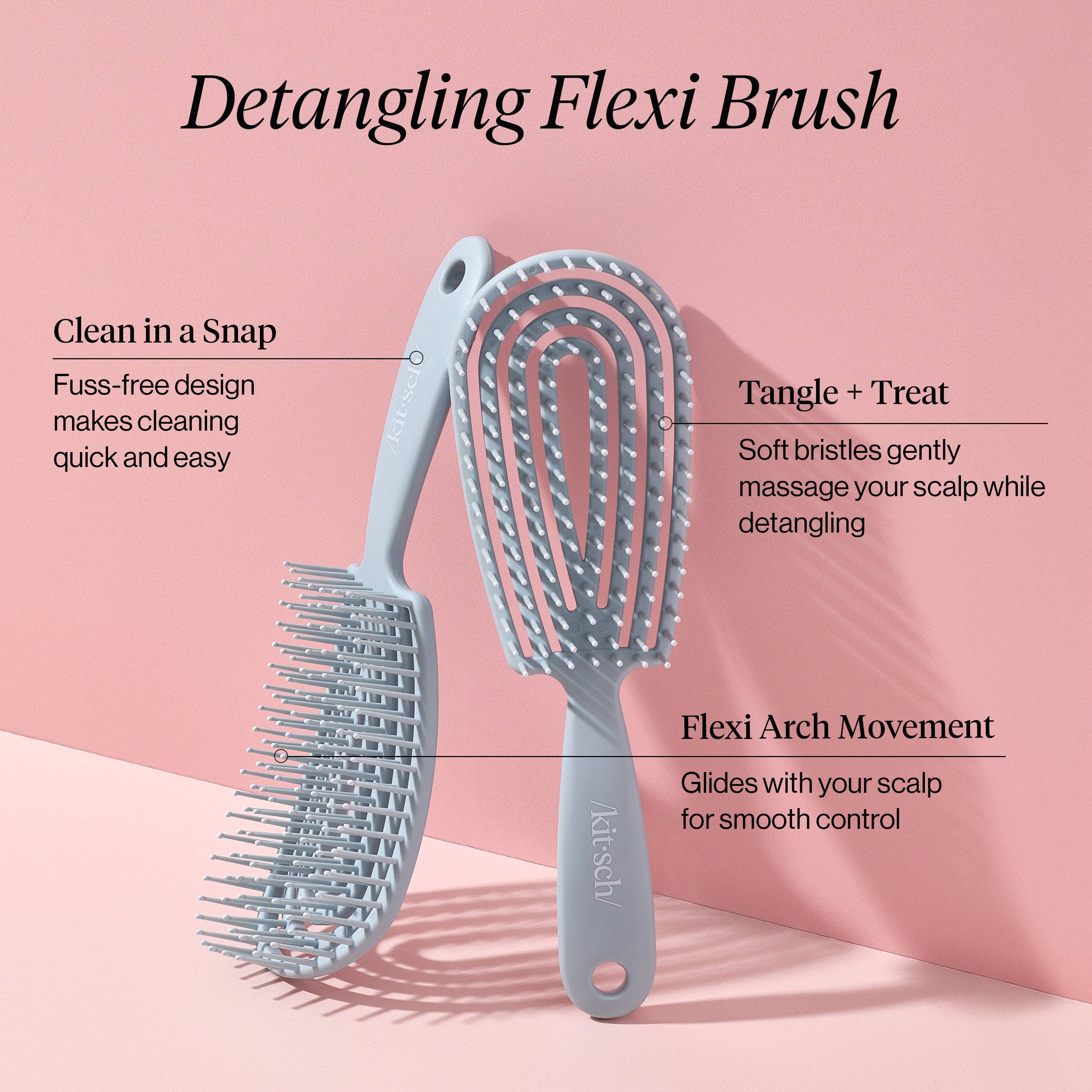 Detangling Flexi Brush - Haze Blue