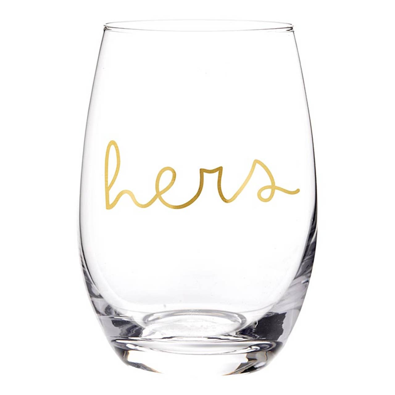 Stemless Wine Glassware Set - His/Hers