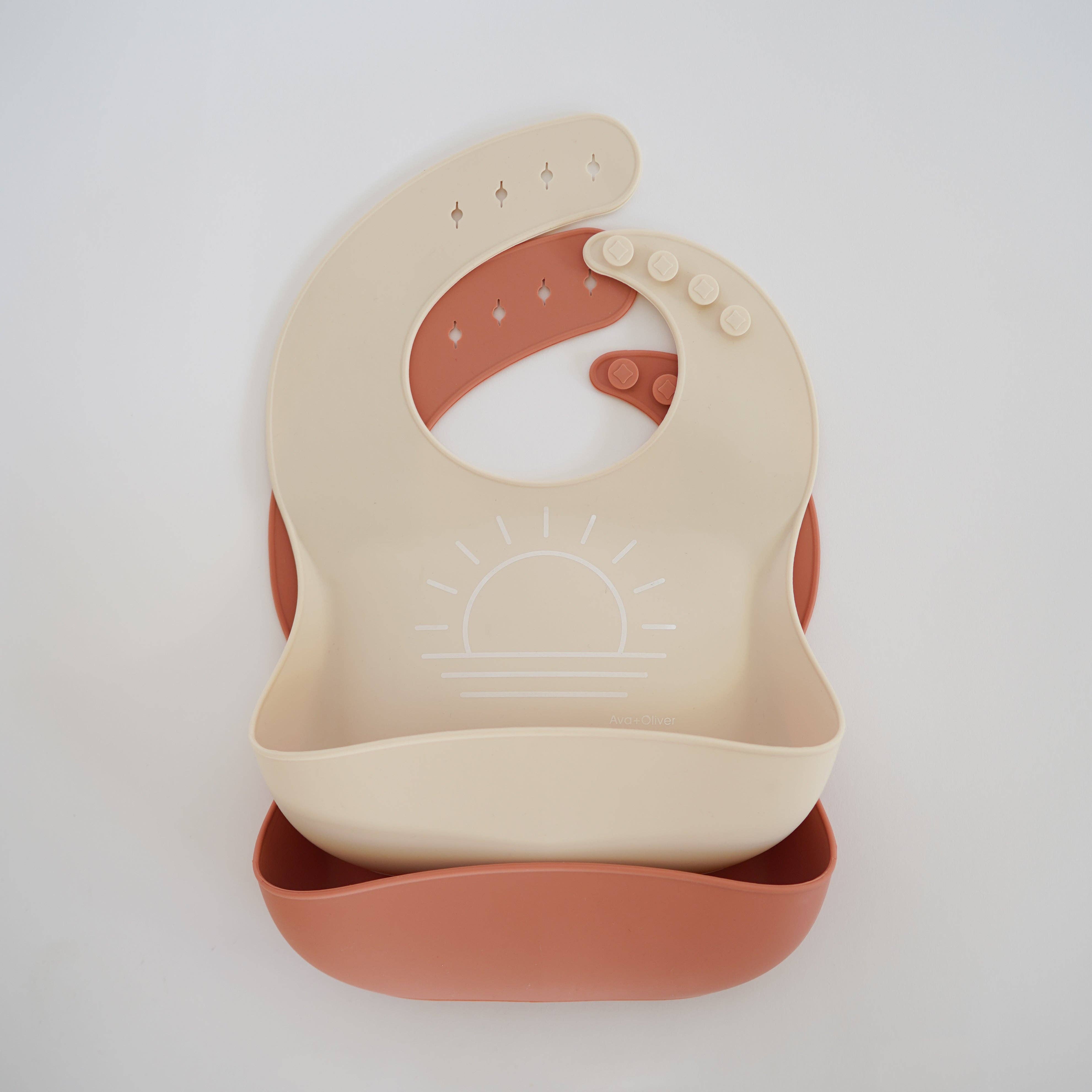 Peach Sand Bib Set