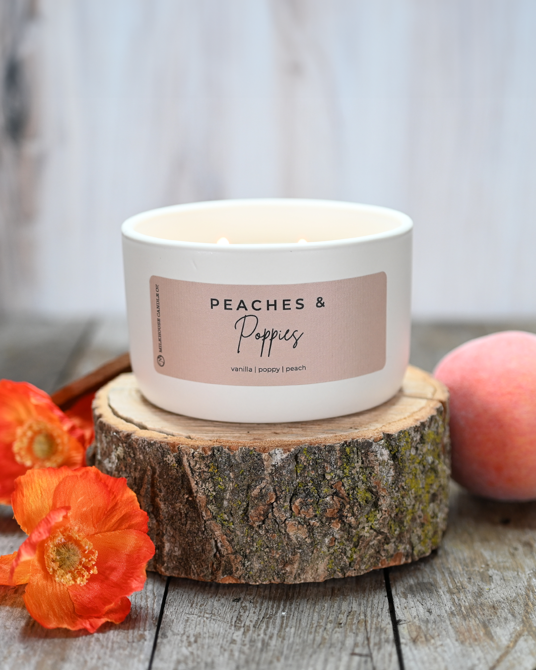 Peaches & Poppies | 10 oz Candle