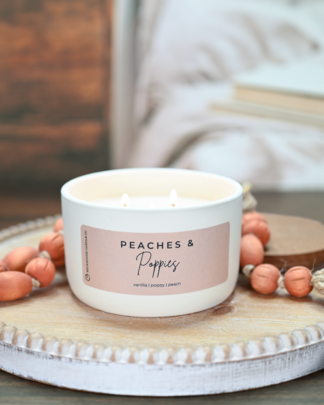 Peaches & Poppies | 10 oz Candle