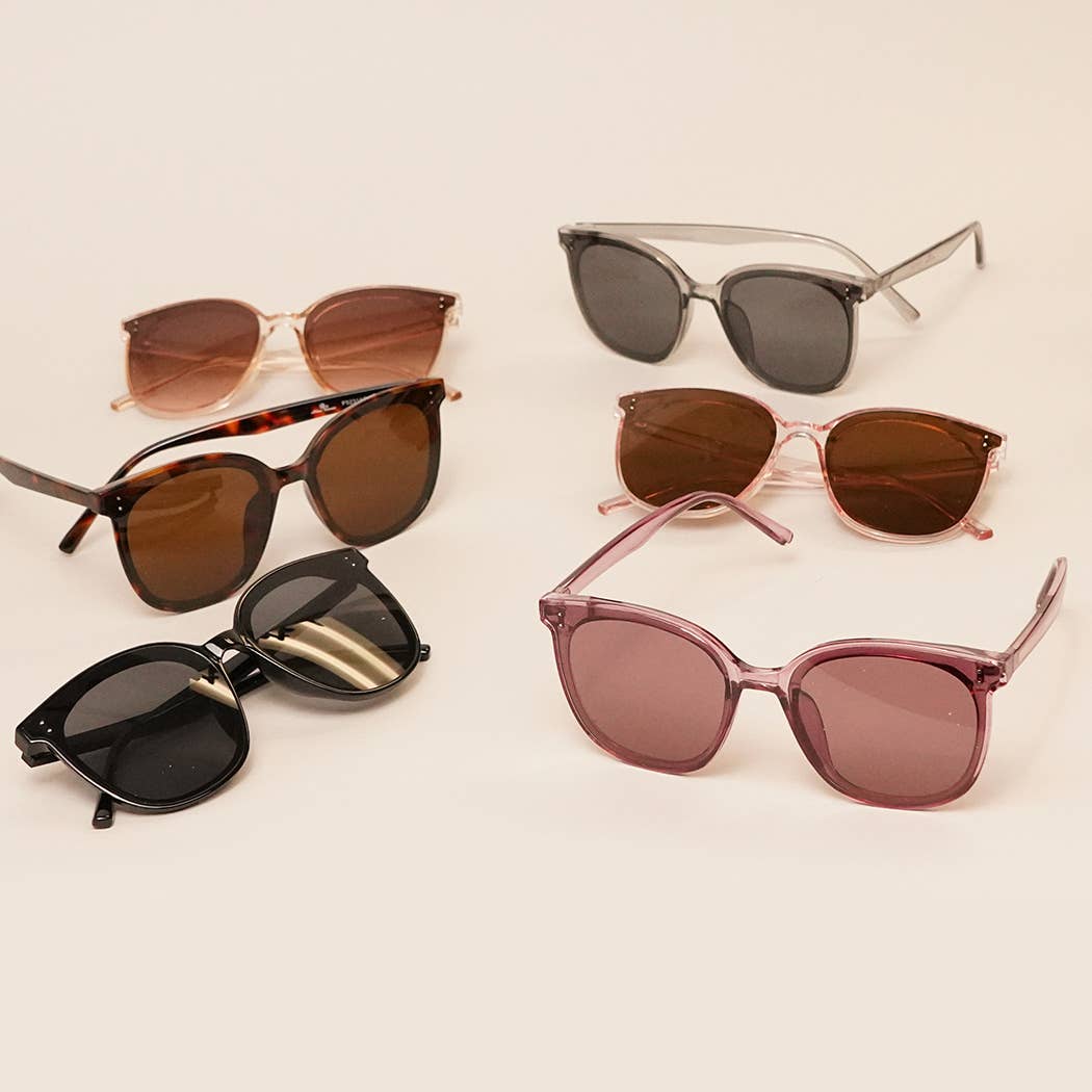 Oversized Butterfly Gradient Sunglasses: 12 ASSORTED COLOR / One Size