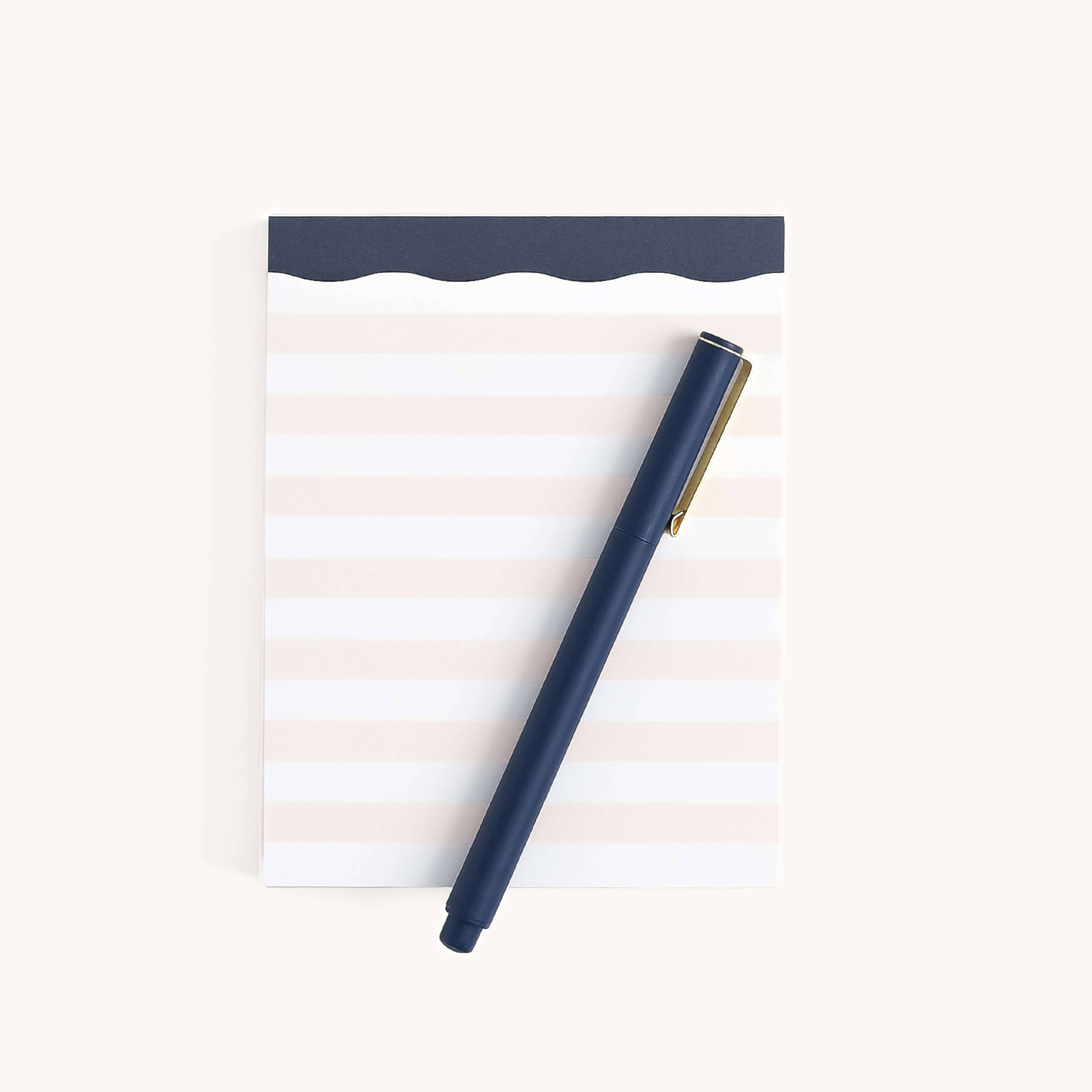 Notepad, Cream Stripes