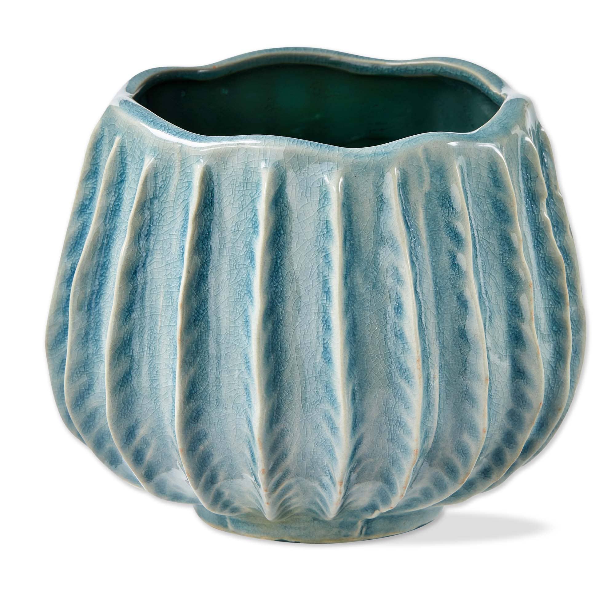 Cala Planter Large Lt Blue Stoneware