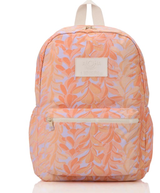 Aloha Collection Lei Stand Backpack - Peachy