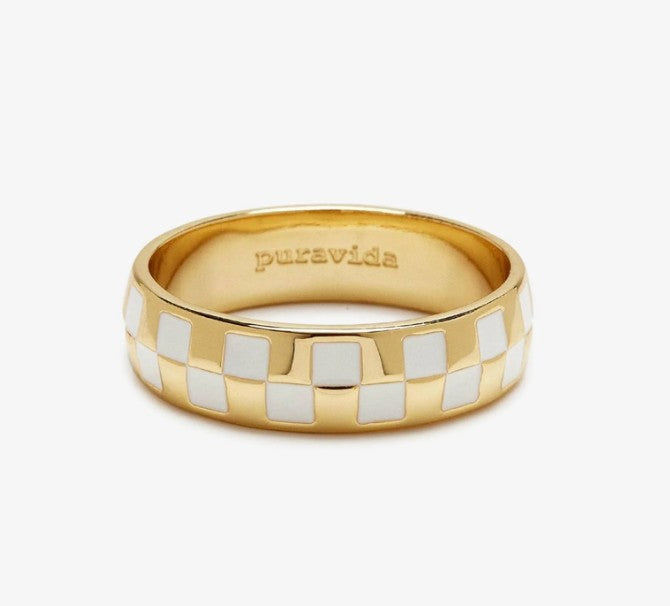 Checkerboard Ring - Size 8 - Coastal Jewelry | Magothy Market