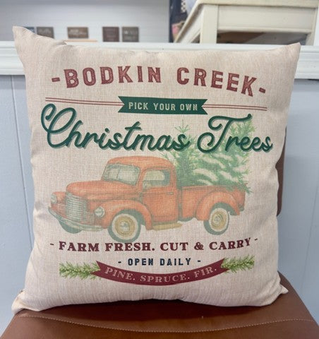 Bodkin Creek Christmas Trees Pillow