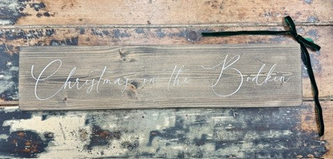Christmas on the Bodkin 6 x 24 Sign
