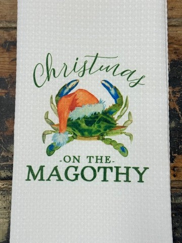 Christmas on the Magothy - Tea Towel