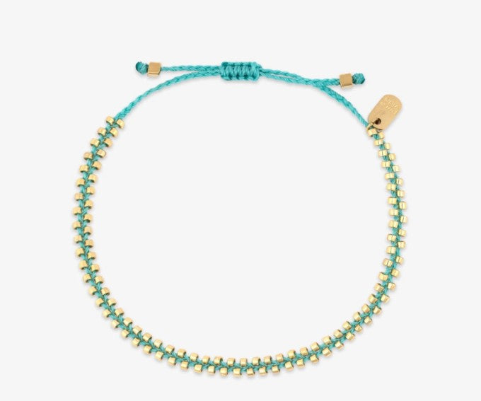 Goldie Woven Seed Bead Bracelet - Blue - Coastal Jewelry | Magothy Market