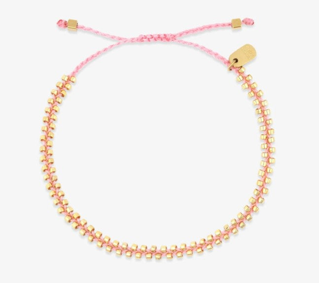 Goldie Woven Seed Bead Bracelet - Pink - Coastal Jewelry | Magothy Market
