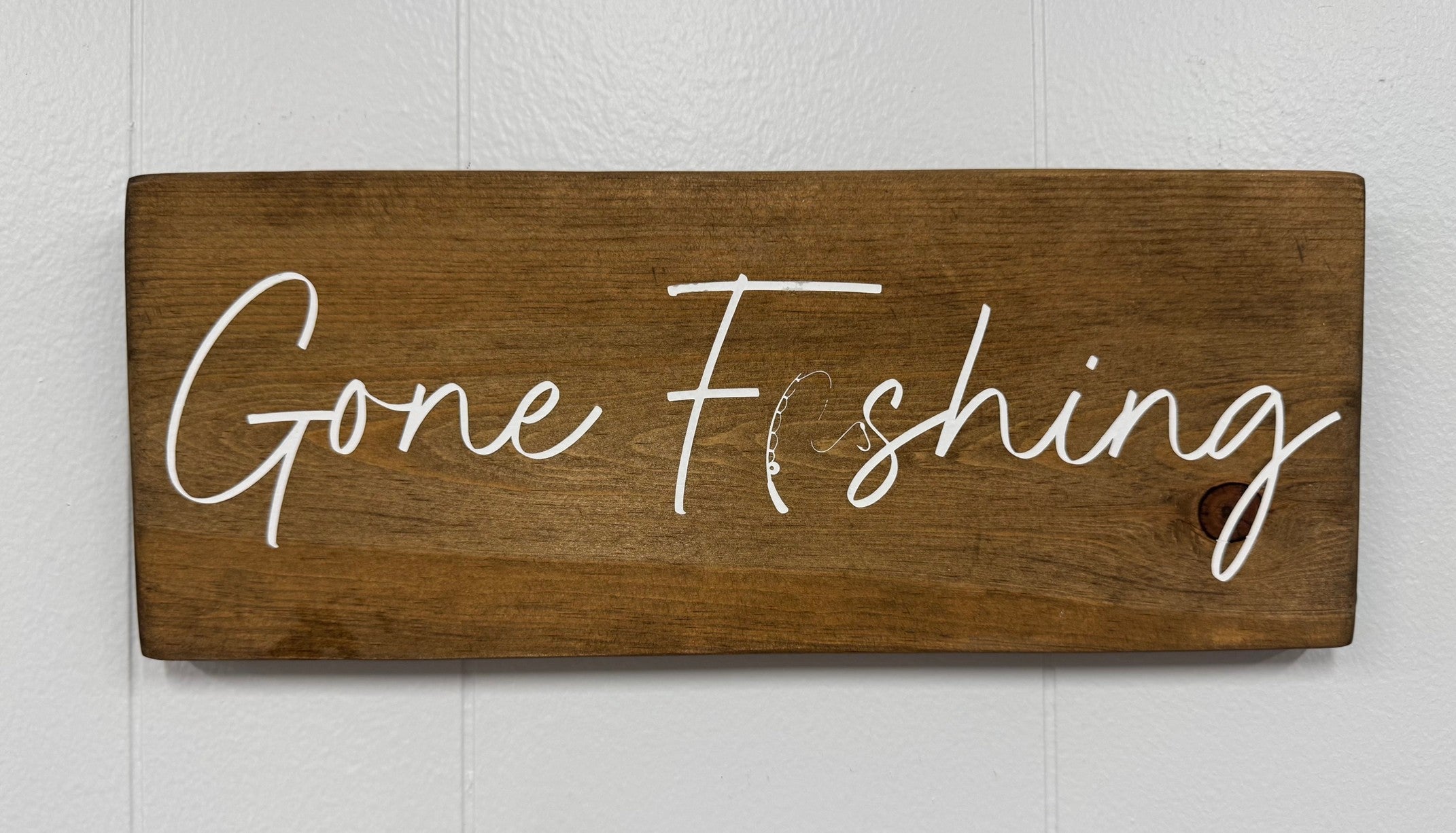 Gone Fishing 6 x 14 Sign