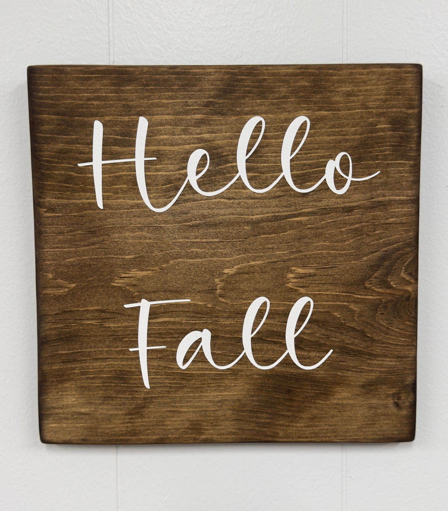 Hello Fall 12 x 12 Sign