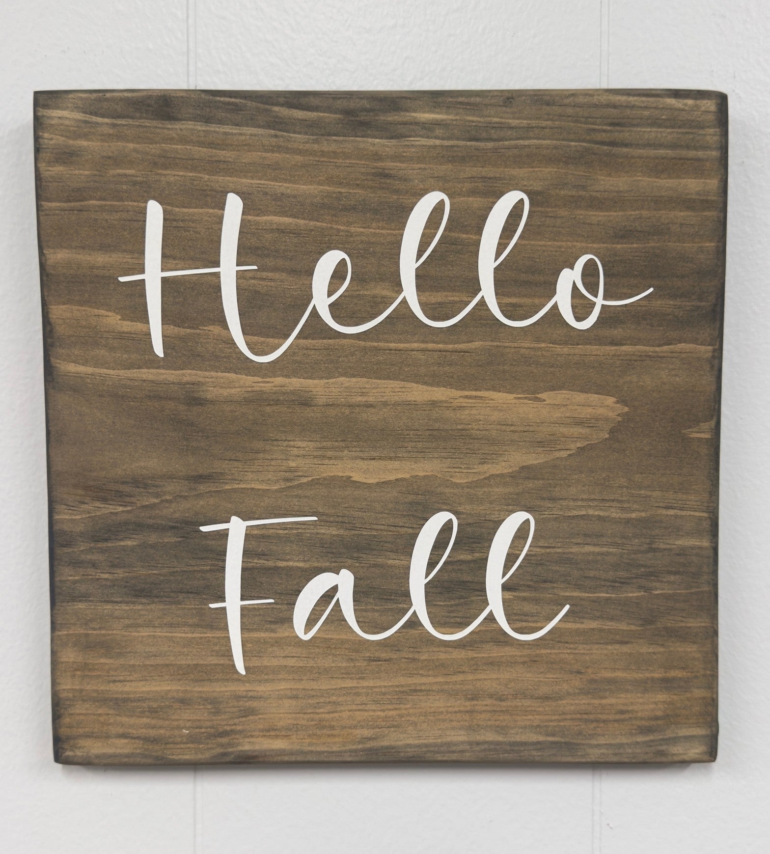 Hello Fall 12 x 12 Sign