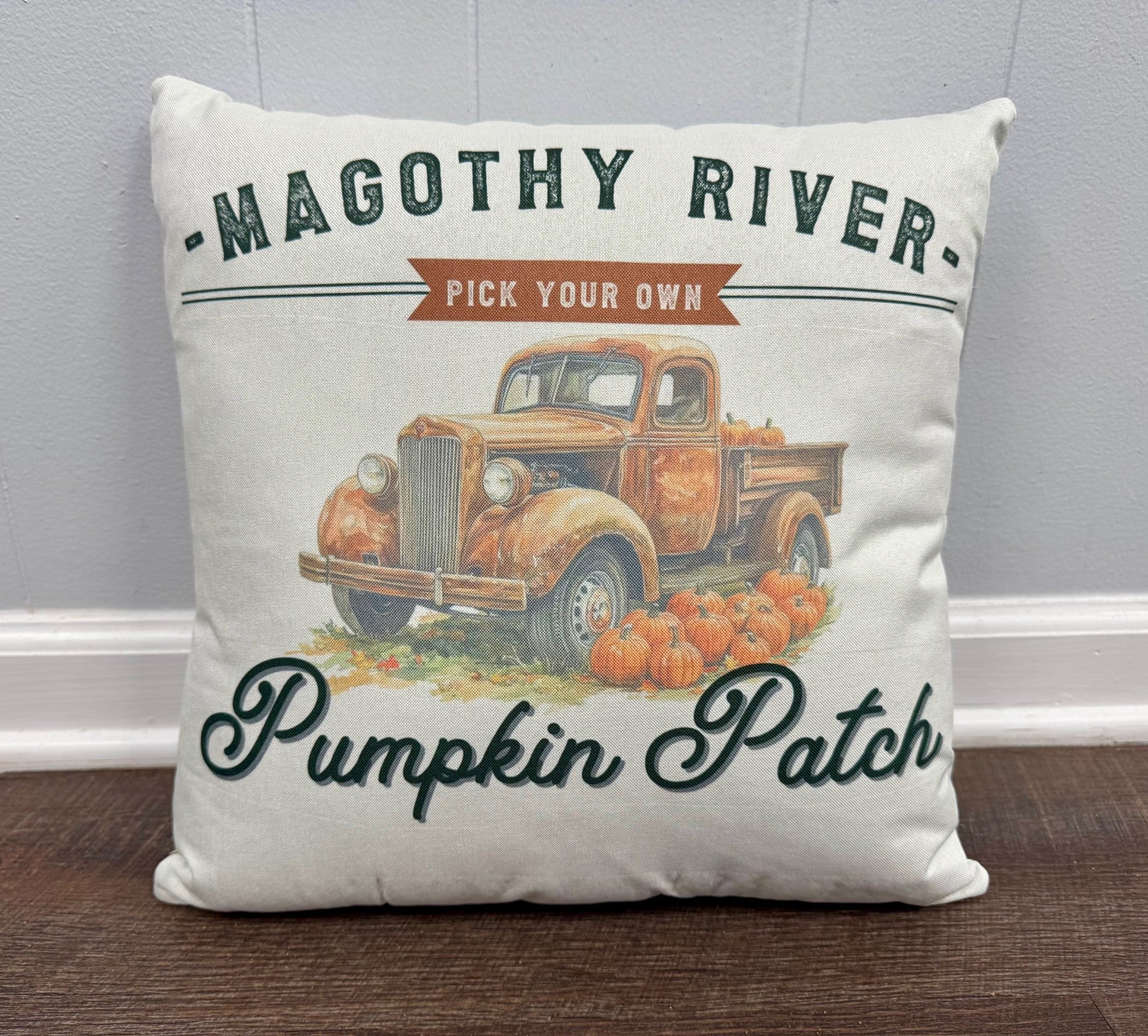Magothy River Pumpkin Patch Pillow