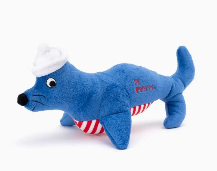 Nautical Seal Toy: Blue/White / One Size