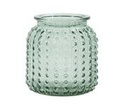 Sage Small Bumpy Glass Jar