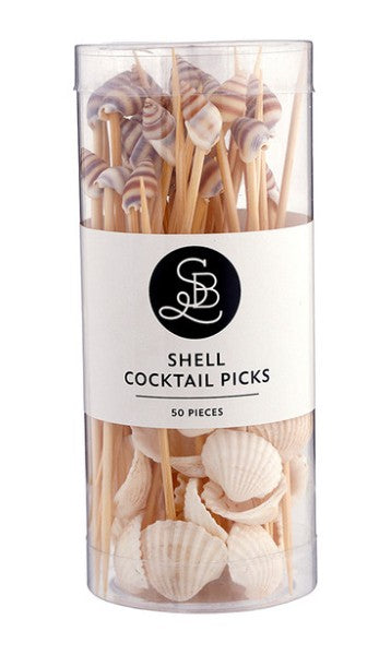 Shell Cocktail Picks - Set of 50