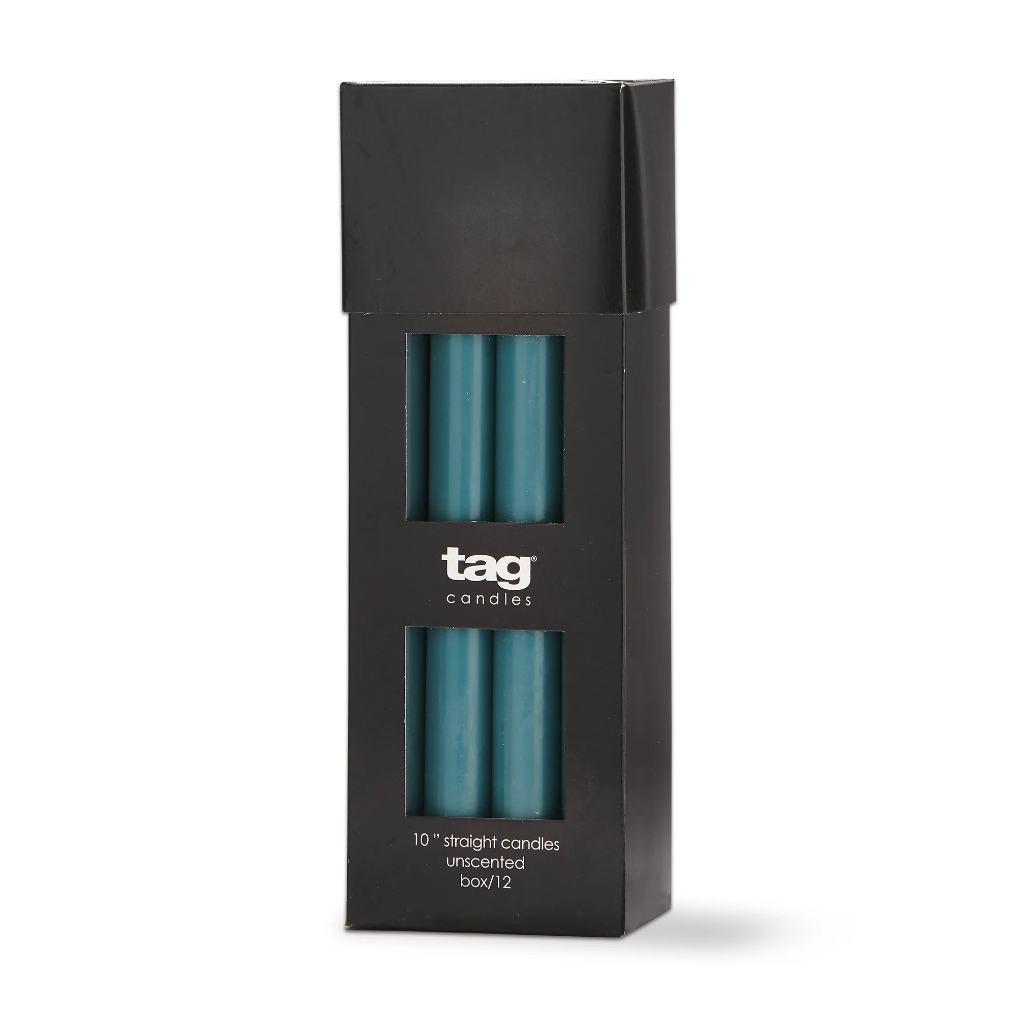 Color Studio 10" Straight Candle - Teal